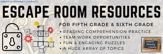 Escape Room Activities for 5th Grade & 6th Grade