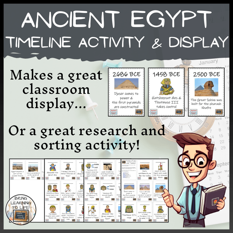 Ancient Egypt Timeline Activity & Classroom Display