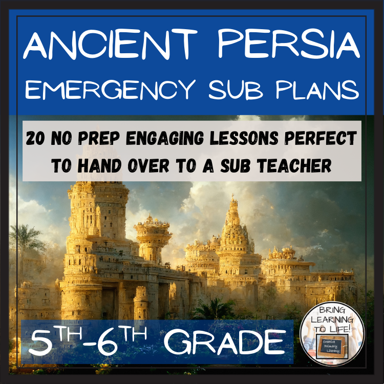 Emergency Sub Plans | Ancient Persia Bundle | 5th Grade & 6th Grade ...