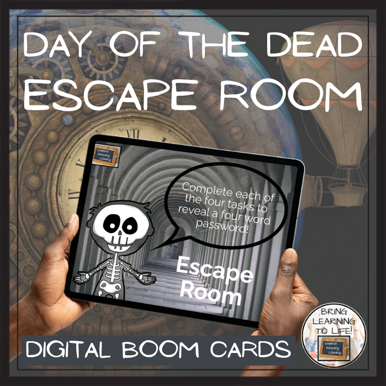 Day of the Dead BOOM Cards Escape Room | Digital ELA Reading Activity