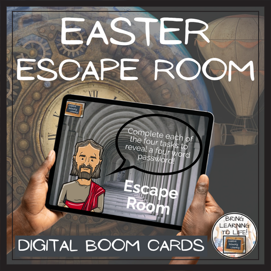 Easter Around the World BOOM Cards Escape Room | Digital ELA Reading Activity