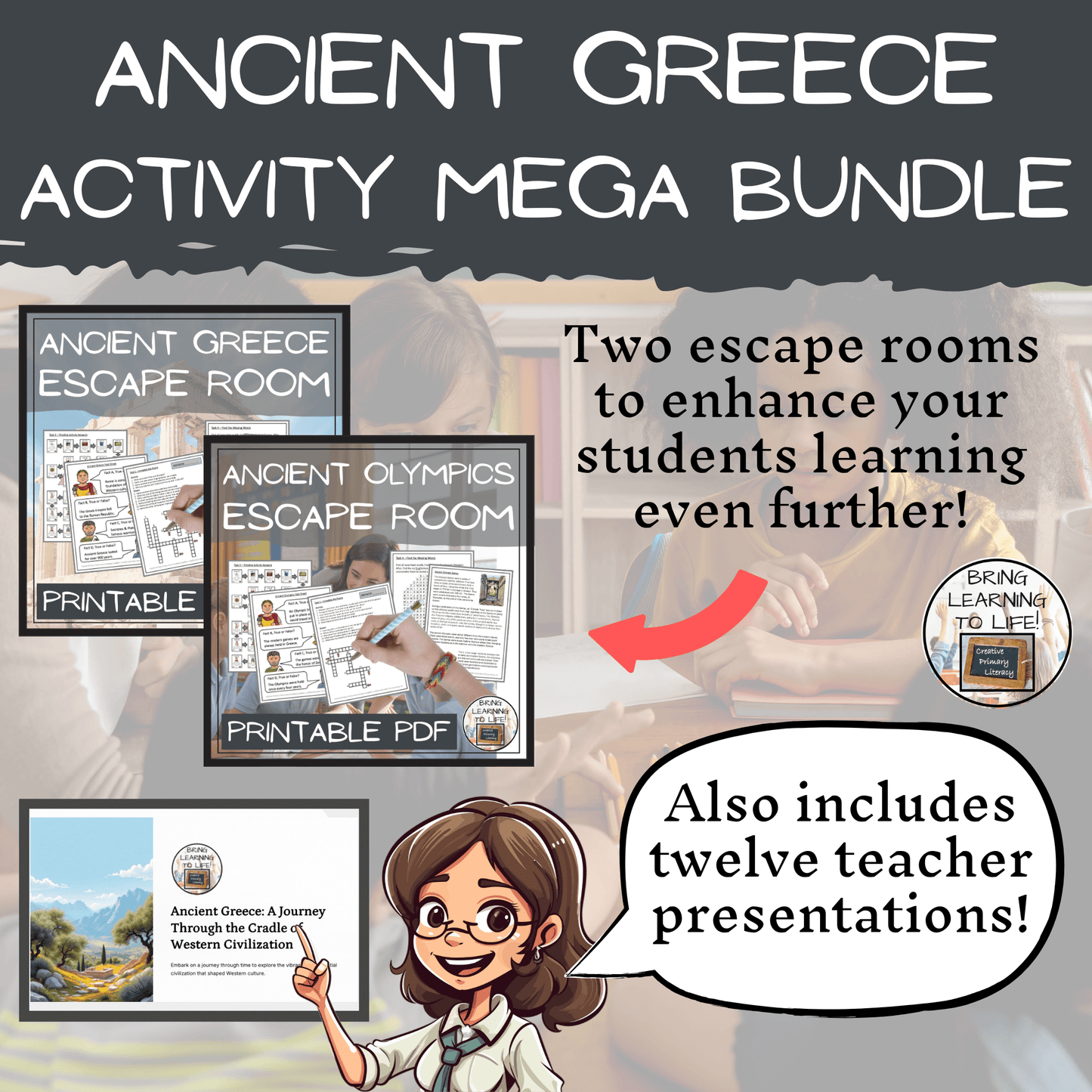 Ancient Greece Mega Bundle of Activities | 5th Grade & 6th Grade