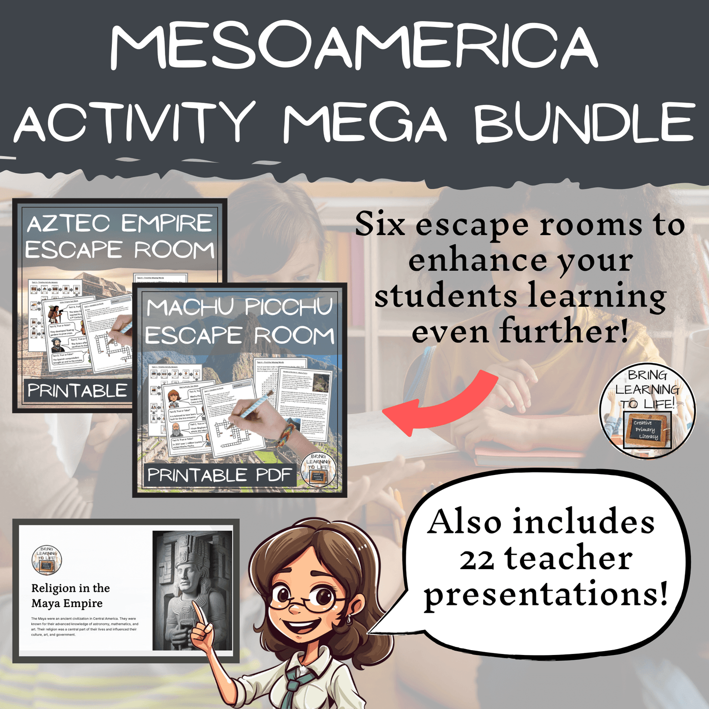 Mesoamerica Social Studies Mega Bundle | 5th & 6th Grade