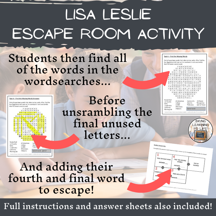 Lisa Leslie Escape Room Activity