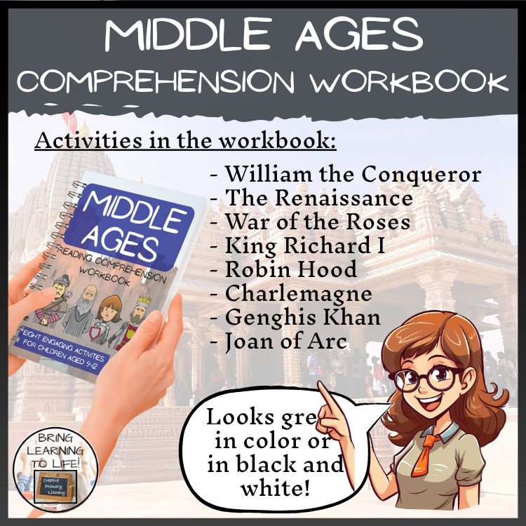 Middle Ages Reading Comprehension Workbook | 5th-6th Grade