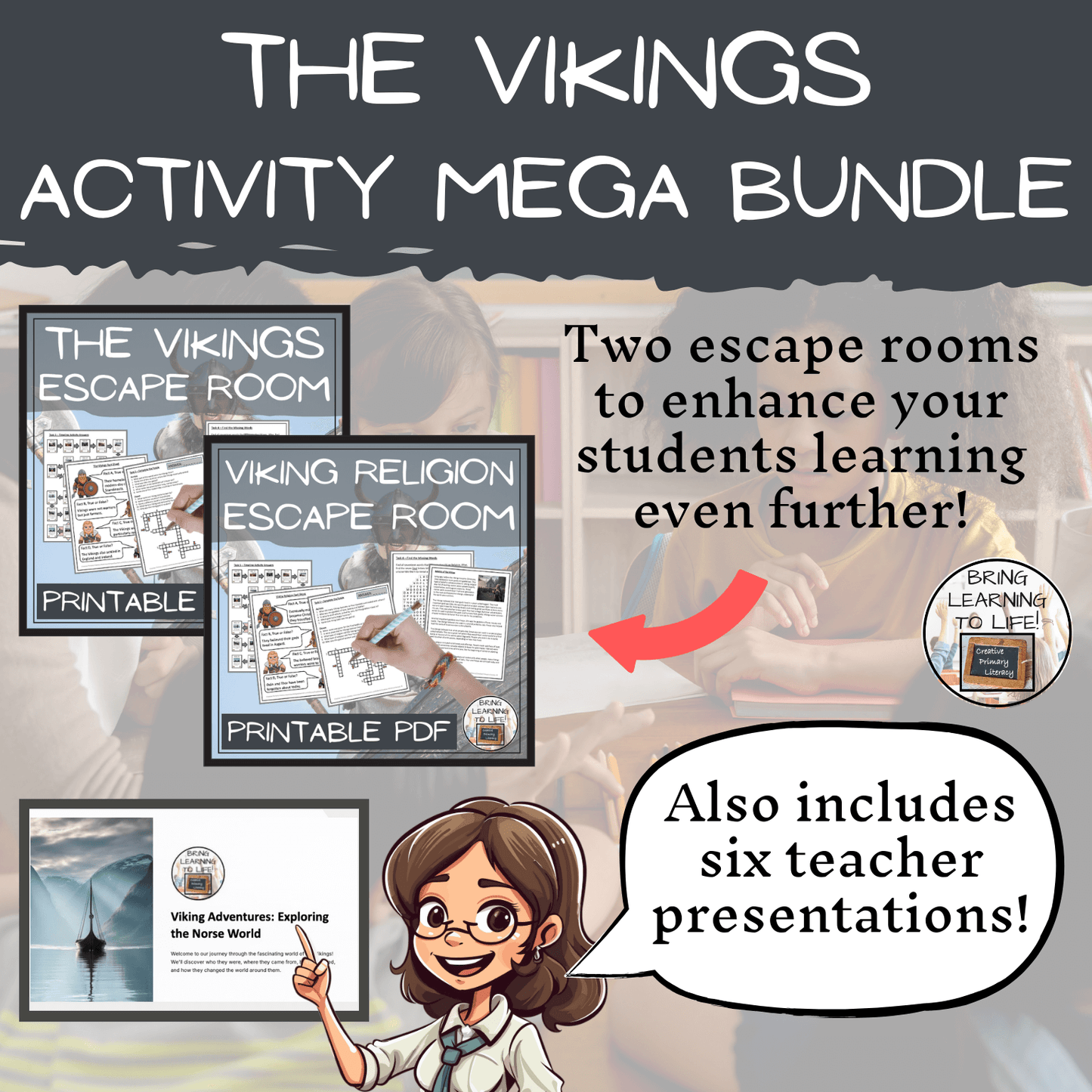 The Vikings Mega Bundle of Activities | 5th Grade & 6th Grade