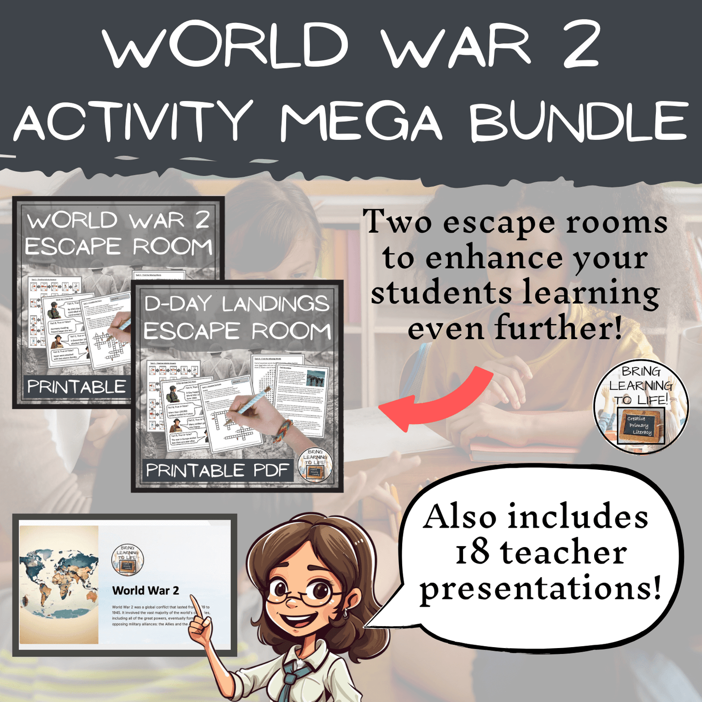 World War II Mega Bundle of Activities | 5th Grade & 6th Grade