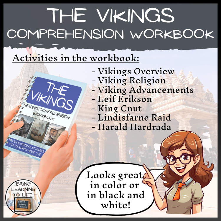 Vikings Reading Comprehension Workbook | 5th-6th Grade