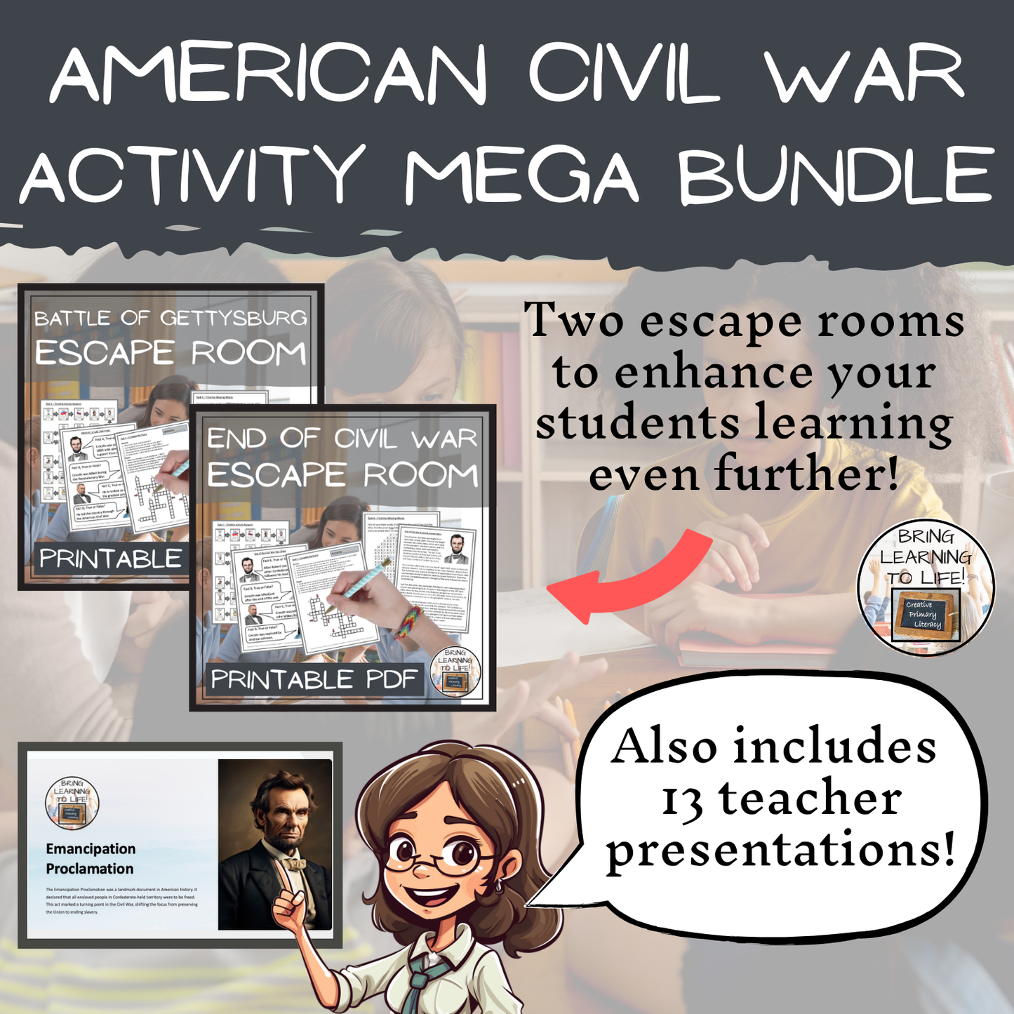 American Civil War Mega Bundle of Activities | 5th Grade & 6th Grade
