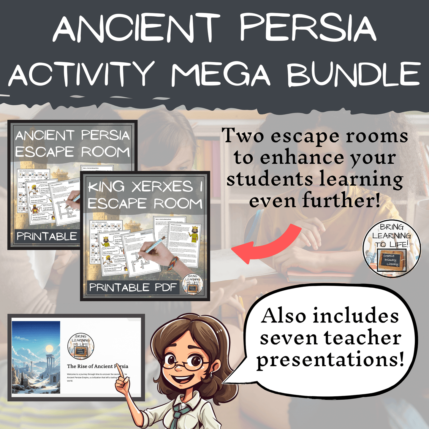 Ancient Persia Social Studies Mega Bundle of Activities | 5th-6th Grade