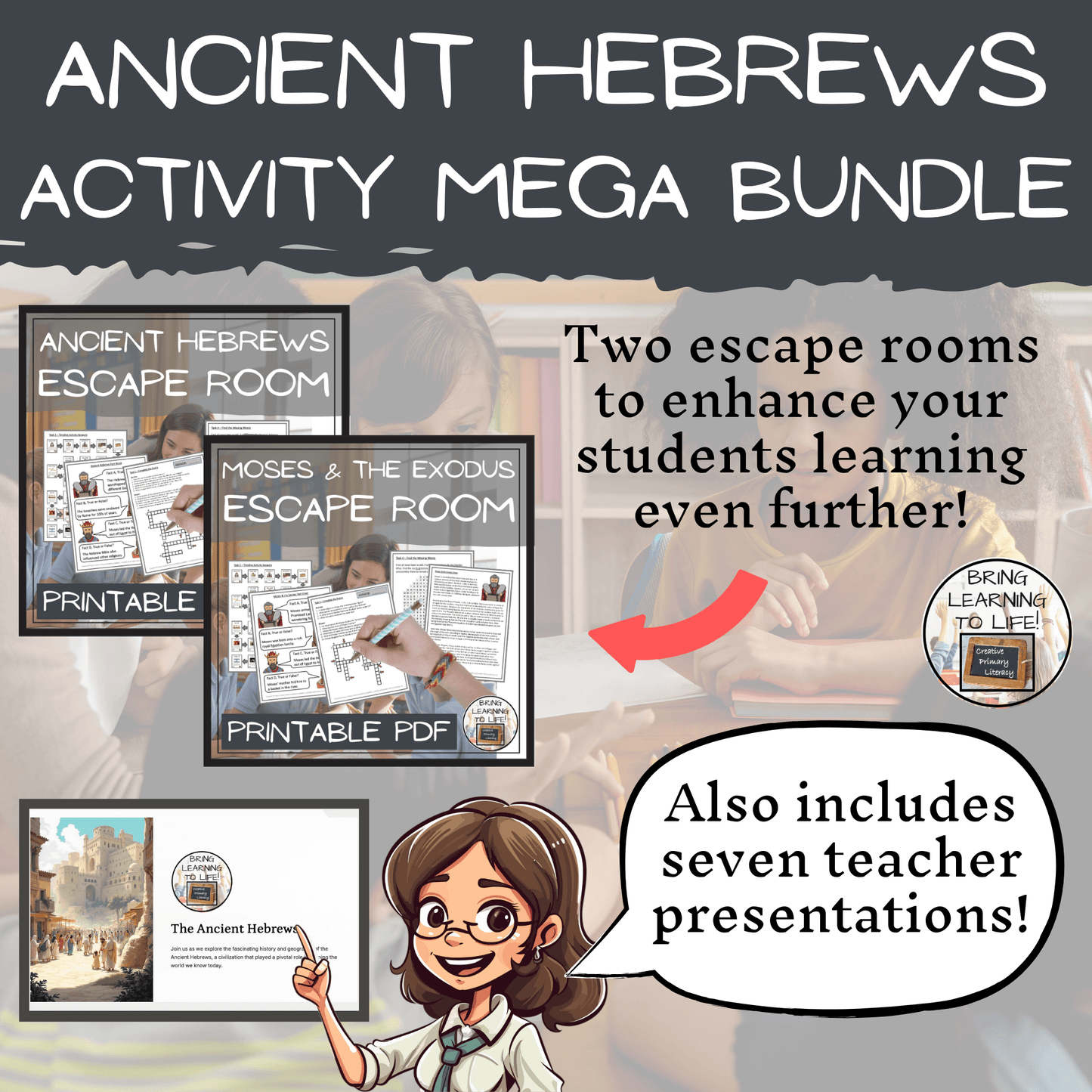 Ancient Hebrews Mega Bundle of Activities | 5th Grade & 6th Grade