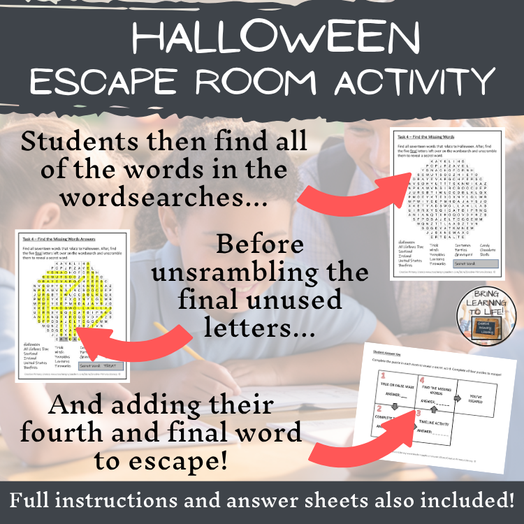 Halloween Escape Room Activity