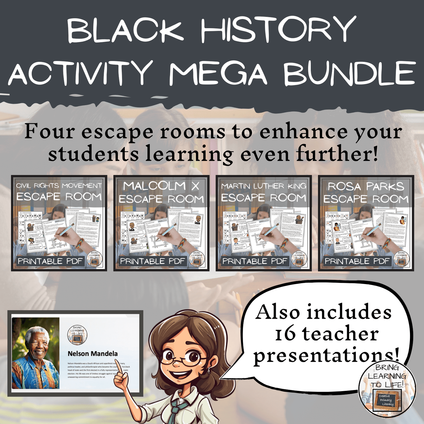 Black History Month Social Studies Mega Bundle | 5th-6th Grade
