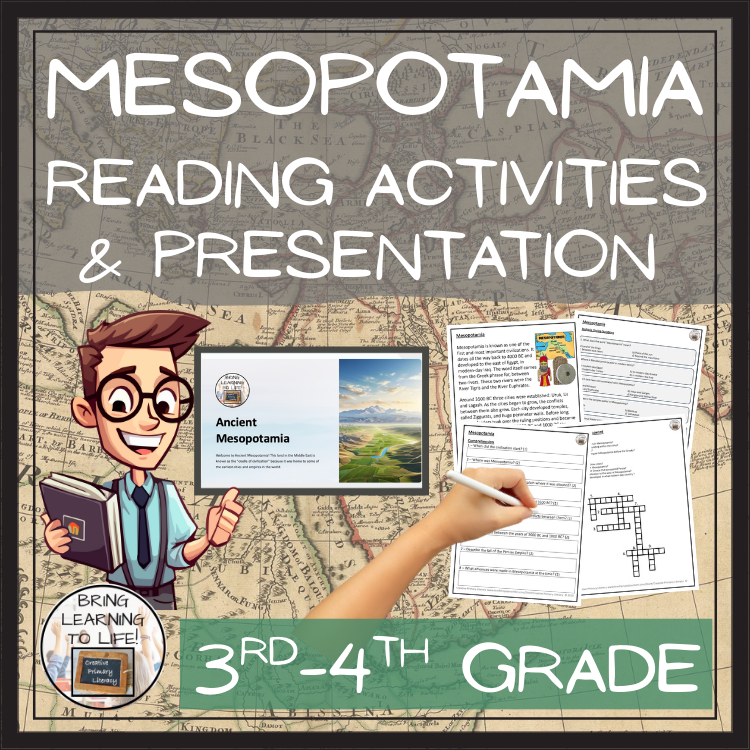 Ancient Mesopotamia Close Reading Comprehension Activities | 3rd Grade ...