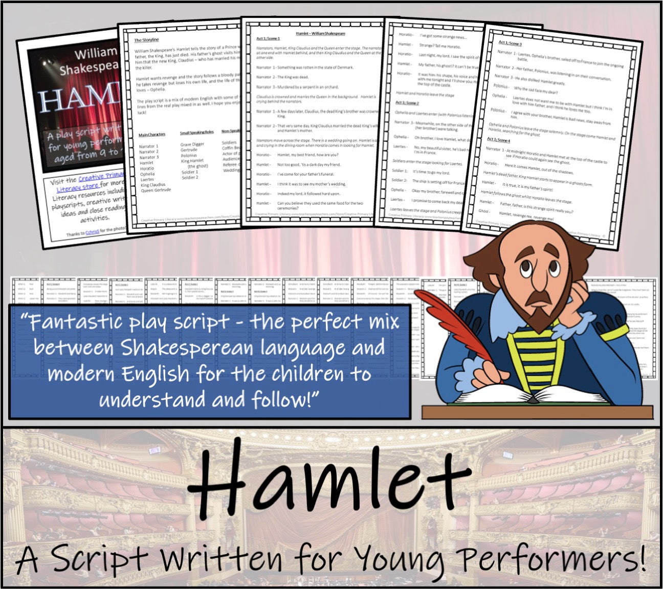 Four Shakespeare Plays | Hamlet, Midsummer Night's Dream, Macbeth & Richard III