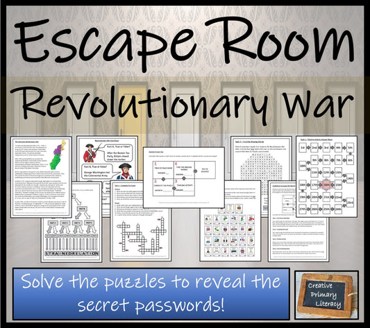 American Revolutionary War Escape Room Activity