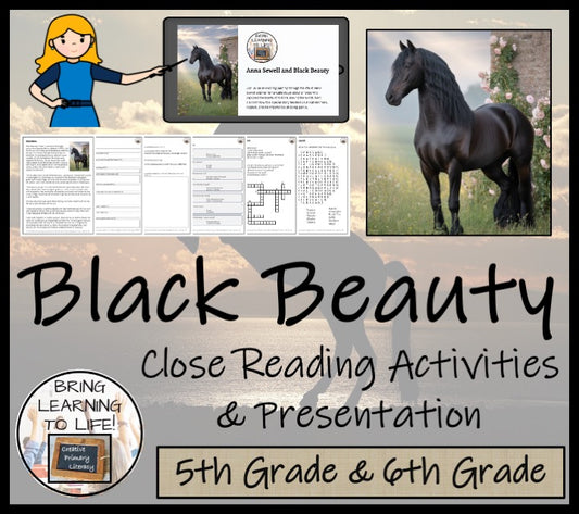Black Beauty Fiction Reading Comprehension | 5th Grade & 6th Grade