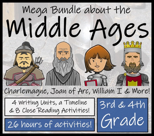 Middle Ages Mega Bundle of Activities | 3rd Grade & 4th Grade