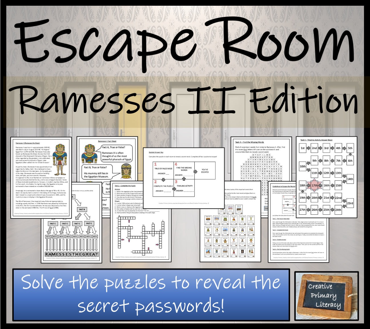 Ramesses II Escape Room Activity