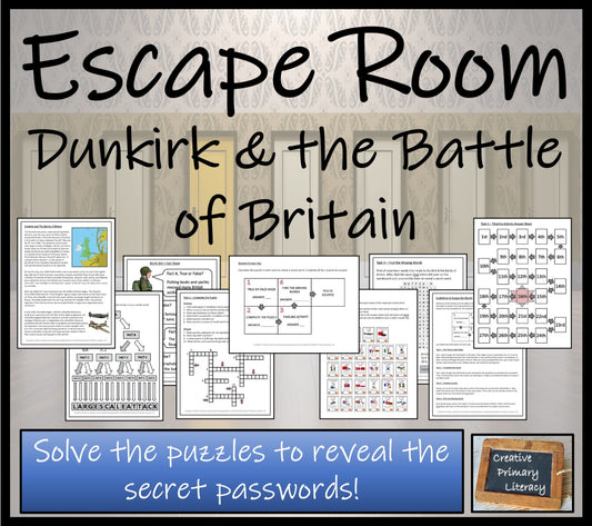 Dunkirk and the Battle of Britain Escape Room Activity