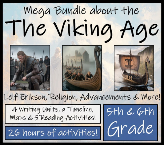 The Vikings Mega Bundle of Activities | 5th Grade & 6th Grade