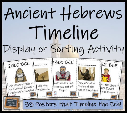 Ancient Hebrews Timeline Display Research and Sorting Activity