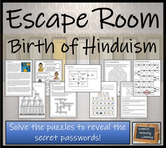 Birth of Hinduism Escape Room Activity