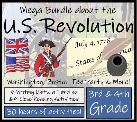 American Revolutionary War Activities Mega Bundle | 3rd Grade & 4th Grade