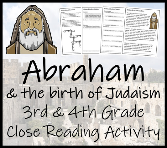 Abraham & Birth of Judaism Close Reading Activity | 3rd Grade & 4th Grade