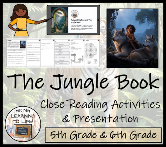 The Jungle Book Fiction Reading Comprehension | 5th Grade & 6th Grade