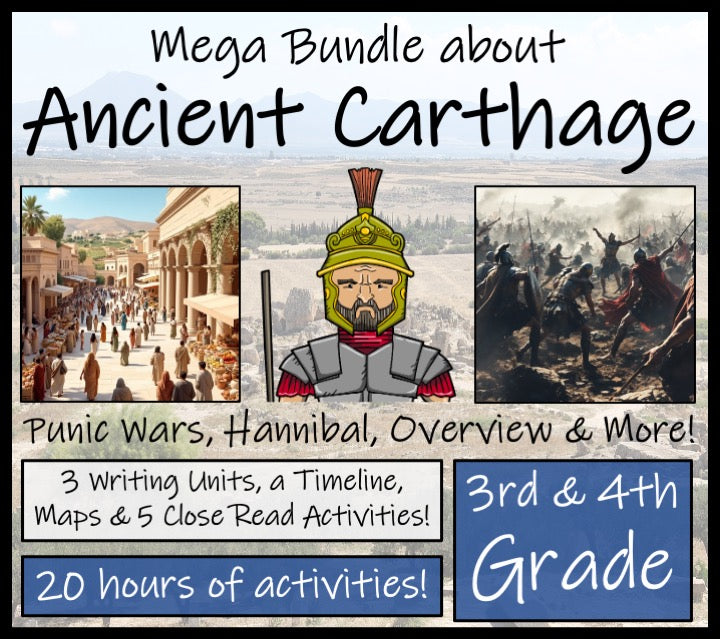 Carthaginian Empire Mega Bundle of Activities | 3rd Grade & 4th Grade