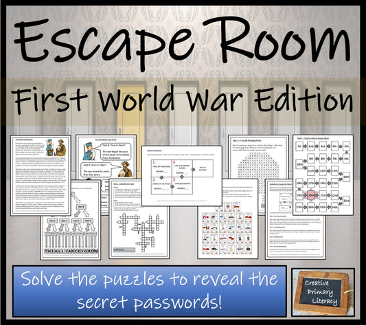 First World War Escape Room Activity