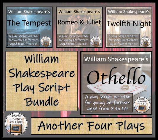 Four Shakespeare Plays | Romeo and Juliet, Othello, The Tempest & Twelfth Night