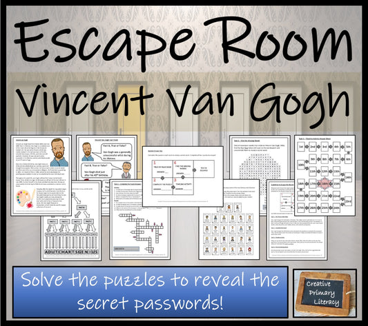Vincent Van Gogh Escape Room Activity
