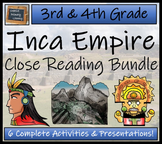 Inca Empire Close Reading Comprehension Bundle | 3rd Grade & 4th Grade