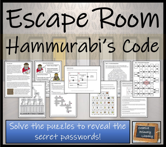 Hammurabi's Code Escape Room Activity