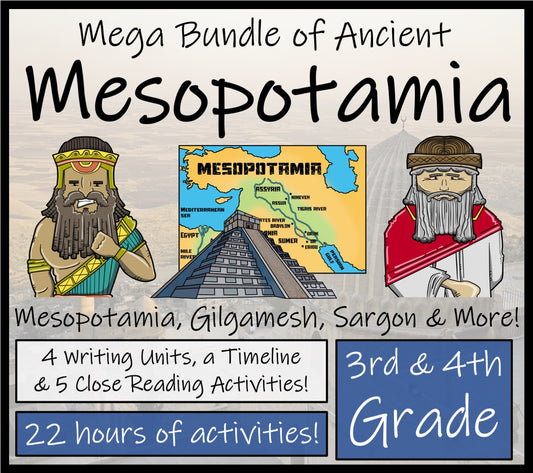 Ancient Mesopotamia Mega Bundle of Activities | 3rd Grade & 4th Grade