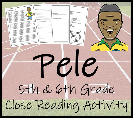 Pele Close Reading Comprehension Activity | 5th Grade & 6th Grade