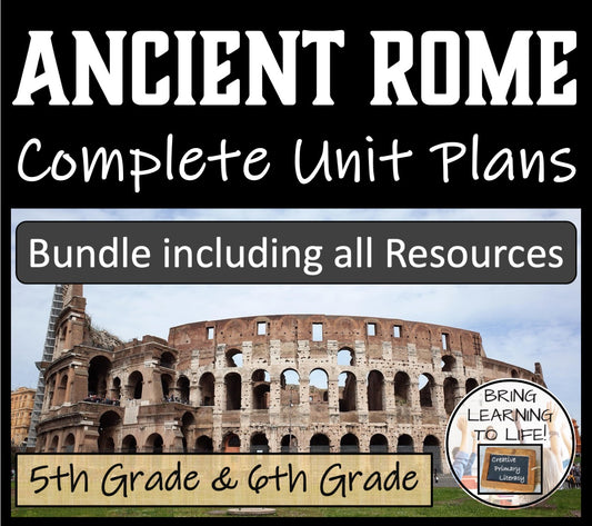 Ancient Rome Unit Plans and Resource Bundle | 5th Grade & 6th Grade