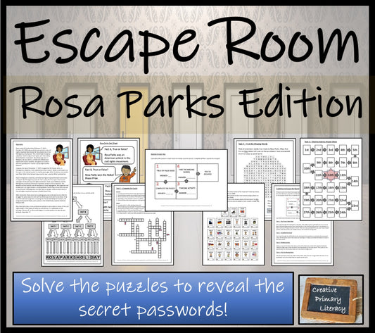 Rosa Parks Escape Room Activity