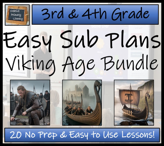 Emergency Sub Plans | Viking Age Bundle | 3rd Grade & 4th Grade