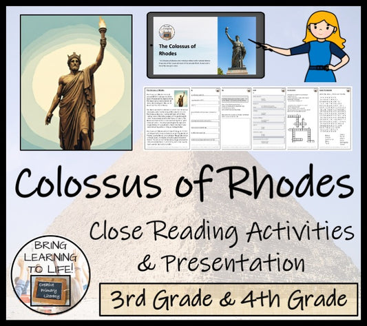 Colossus of Rhodes Close Reading Activities | 3rd Grade & 4th Grade