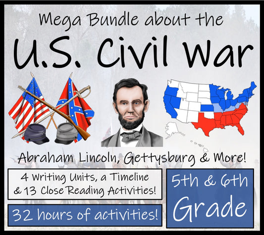 American Civil War Mega Bundle of Activities | 5th Grade & 6th Grade