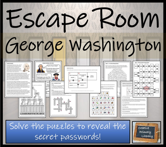 George Washington Escape Room Activity