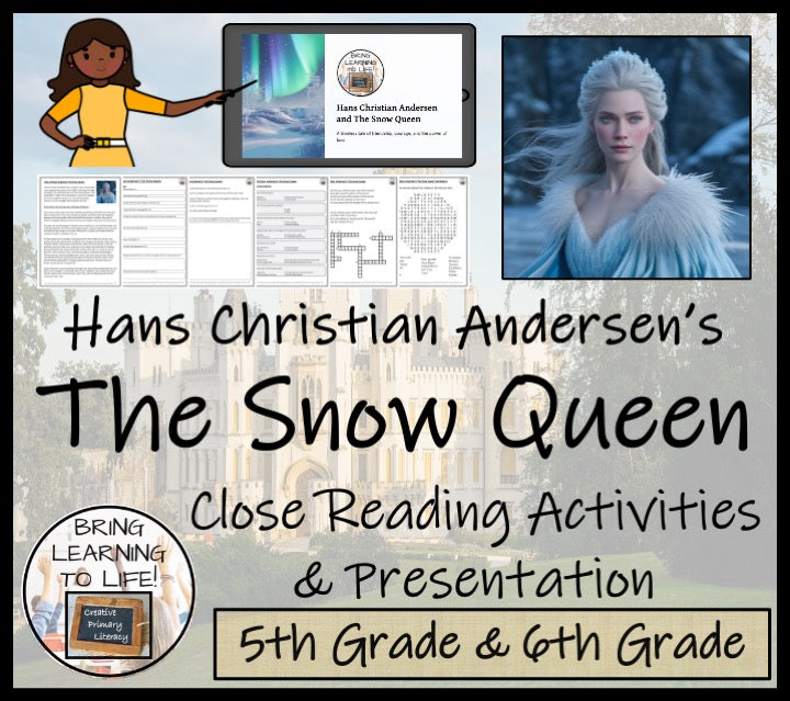 The Snow Queen Reading Comprehension Hans Christian Andersen | 5th-6th Grade