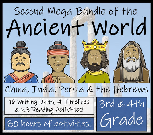 Ancient History Mega Bundle Volume 2 | 3rd & 4th Grade | 80 hours of Activities
