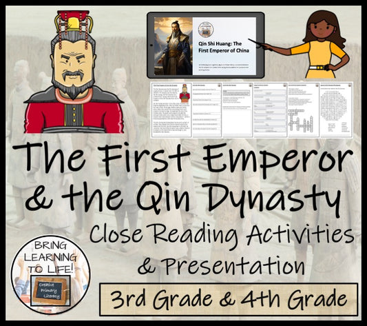 The First Emperor & the Qin Dynasty Close Reading Activities | 3rd & 4th Grade