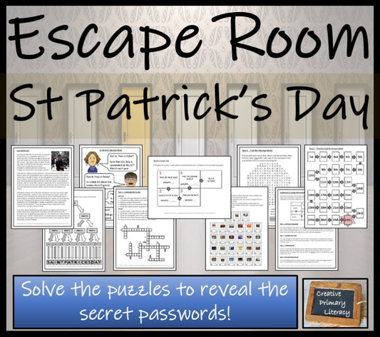 Saint Patrick's Day Escape Room Activity