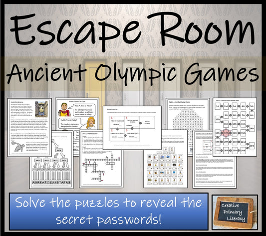Ancient Olympics Escape Room Activity
