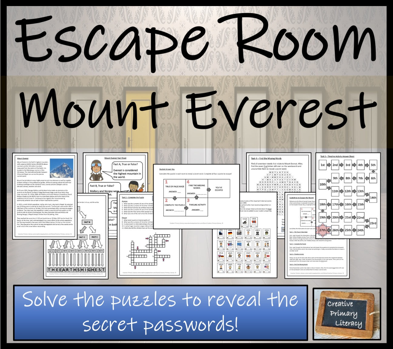 Mount Everest Escape Room Activity